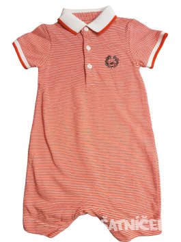 Červený overal s pruhy pro kluky outlet M&Co