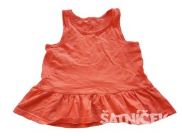 Oranžový topík na ramínkách secondhand TU
