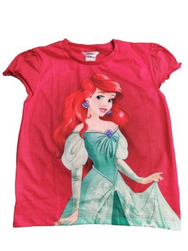Červené triko s princeznou Disney pro holky secondhand