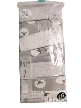 Set 7 body různé barvy pro kluky outlet George