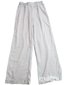 Modro bílé kalhoty s kytičkami pro holky secondhand H&M