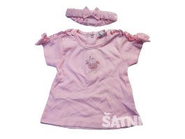 Růžové šaty s čelenkou oulet Amore