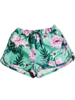 Tyrkysové kraťasy kytkované pro holky outlet M&S