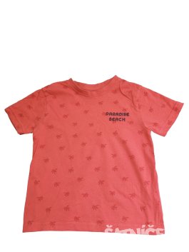 Červené triko s obrázky pro kluky secondhand Primark
