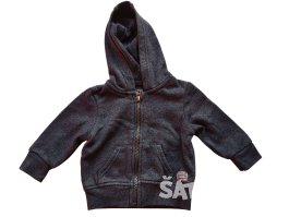Tmavě modrá mikina s kapucí pro kluky secondhand Rebel