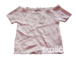 Bílé triko vlnkované pro holky secondhand Primark