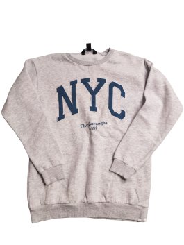 Šedá mikina pro kluky NYC secondhand New Look