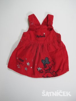 Manžestrové šaty pro holky červené secondhand