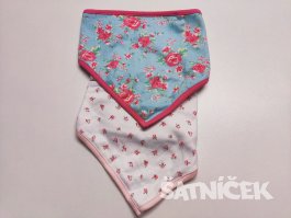 Bryndáček pro holky s kytičkami set 2ks outlet
