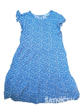 Modré šaty kytkované pro holky secondhand Primark