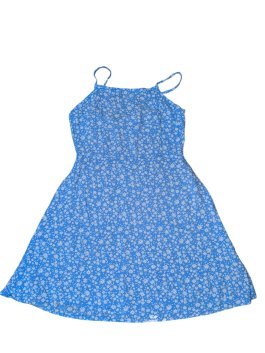 Modré šaty s kytičkami pro holky secondhand Primark