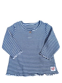 Bílo modré triko s pruhy a dlouhým rukávem pro holky secondhand M&S