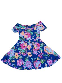 Modré šaty s kytičkami pro holky secondhand New Look