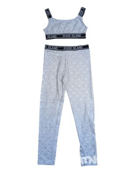 set sportovní podprsenka + sportovní legíny pro holky secondhand river island 