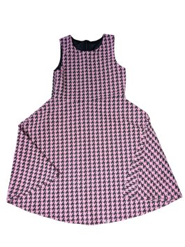 Set šaty a sako růžové se vzorem pro holky secondhand 