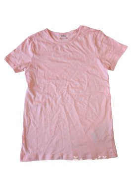 Růžové triko basic pro holky secondhand YFK