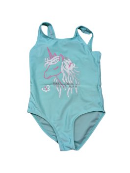 Tyrkysové plavky s jednorožcem pro holky secondhand Primark