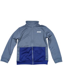Šedo modrá sportovní mikina pro kluky secondhand Nike