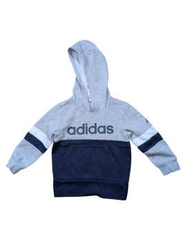 Šedo modrá mikina pro kluky secondhand Adidas