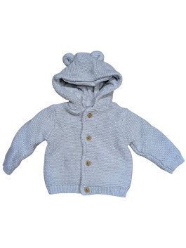 Šedá pletená bunda pro kluky secondhand M&S