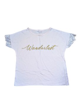 Světle růžové triko s nápisem pro holky secondhand Minoti