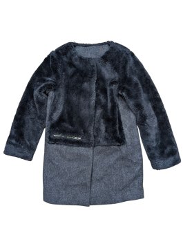 Černý zimní kabát pro holky secondhand Next