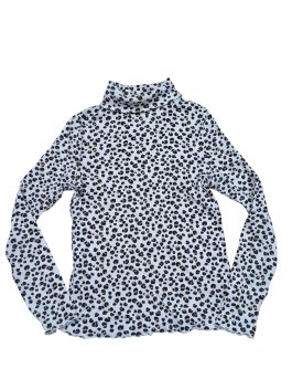 Bílé vzorované triko pro holky secondhand M&S