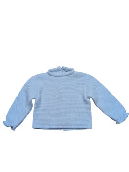 Světle modrý pletený svetřík pro kluky secondhand My Little Chick