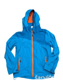 Modrá šusťáková bunda pro kluky secondhand Decathlon